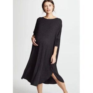 Hatch Maternity The Jersey Drape Dress Grey One Size Pregnancy Postpartum Comfy